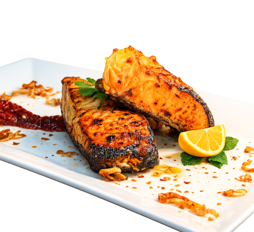 Charcoal Salmon Tikka (Gluten-Free)